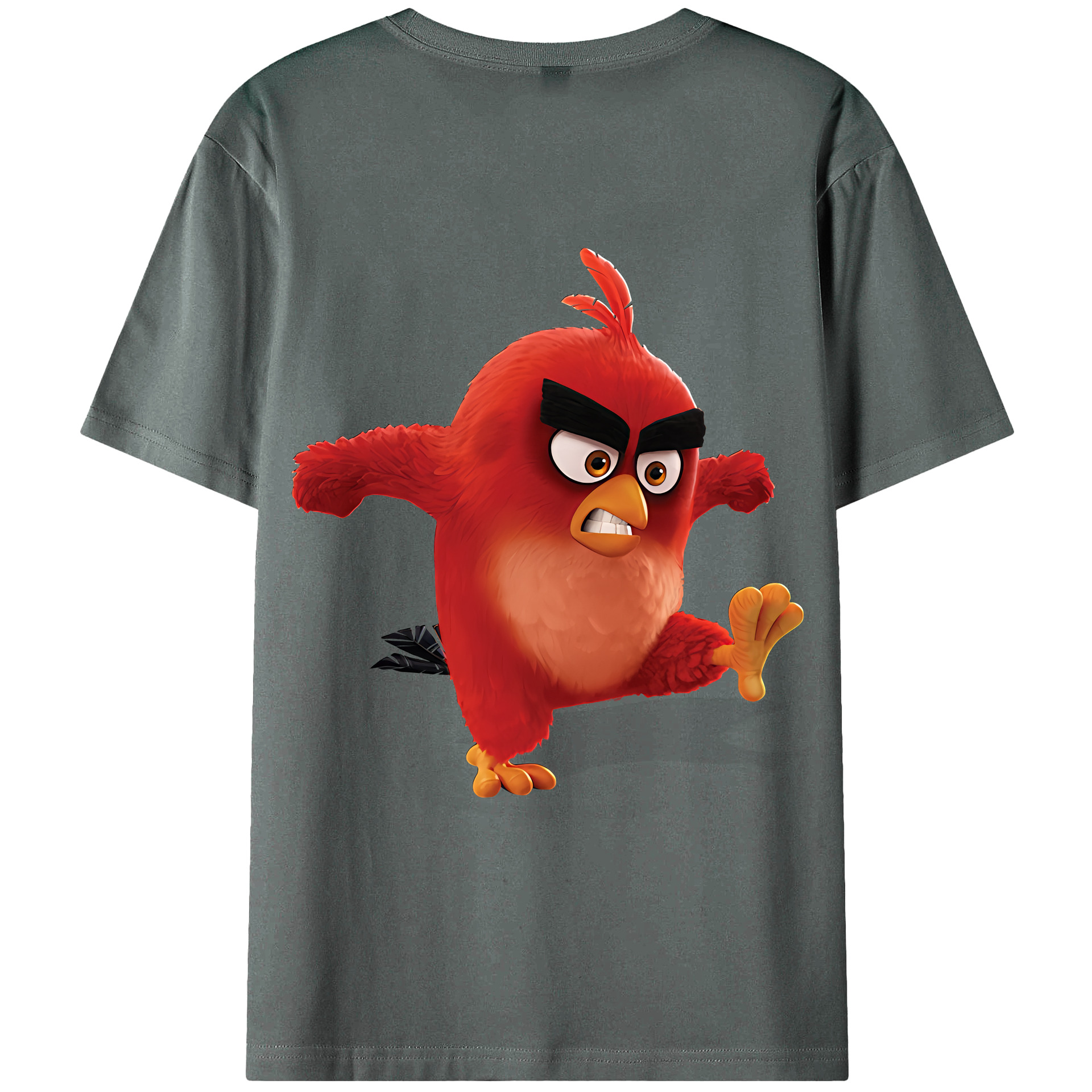 （画像用） Angry Birds アングリーバード 綿100％半袖Tシャツ（背面プリント）